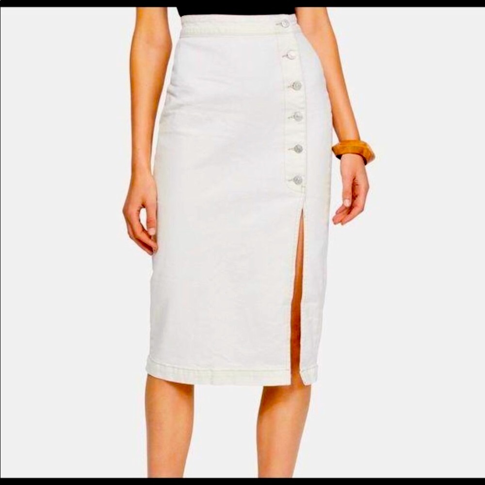 Free People High Waist Pencil Skirt